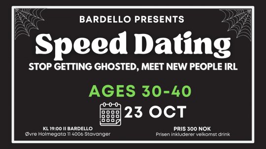 Speed ​​Dating - 23 Oct : Ages 30-40